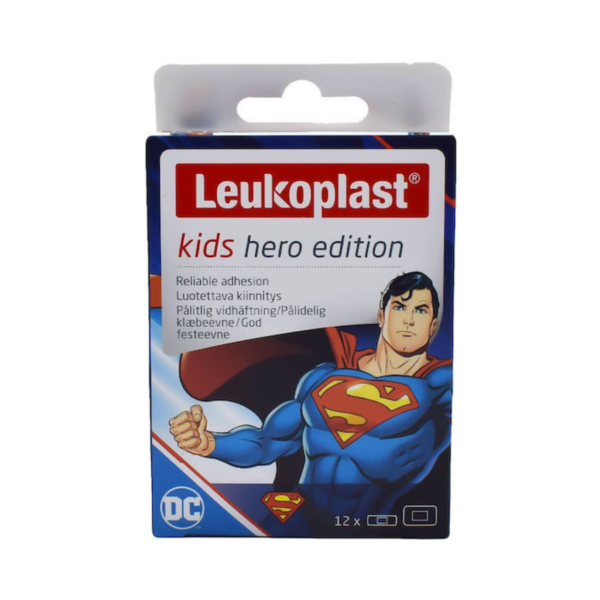Leukoplast Αυτοκόλλητα Επιθέματα Kids Hero Edition Superman για Παιδιά 12τμχ