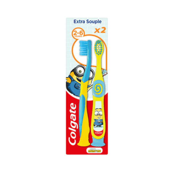 Colgate Minions Extra Soft Παιδική Οδοντόβουρτσα για 2+ Χρονών 2τμχ