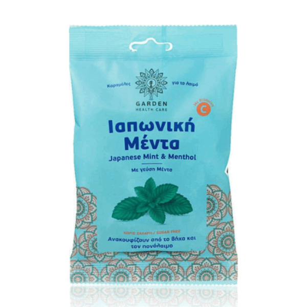 Garden Καραμέλες για το Λαιμό Ιαπωνική Μέντα 60gr
