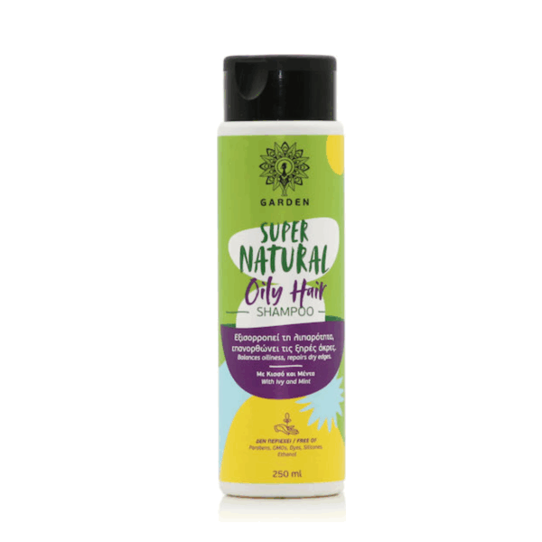 Garden Super Natural Hair Σαμπουάν Ενυδάτωσης για Λιπαρά Μαλλιά 250ml