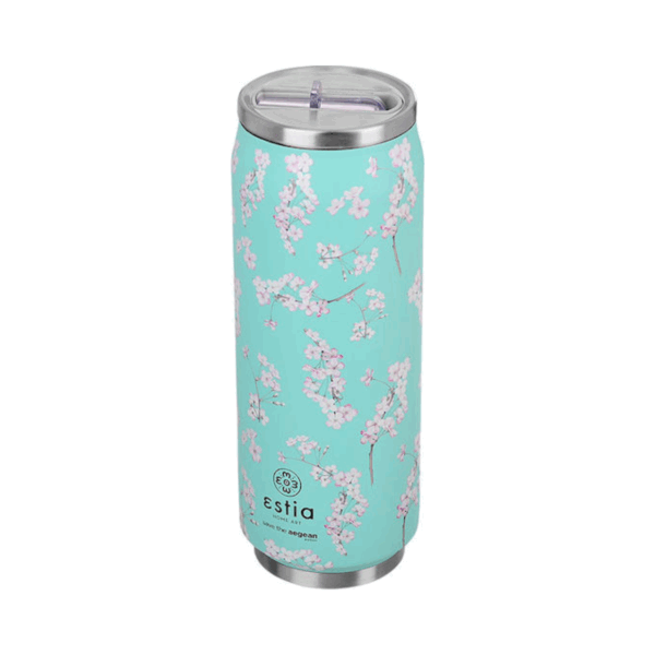 Estia Travel Cup Save the Aegean Ποτήρι Θερμός Ανοξείδωτο 500ml Blossom Green - Image 5