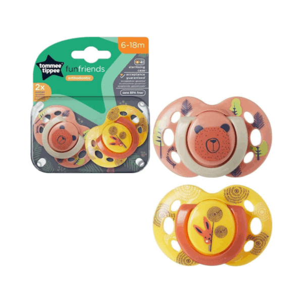 Tommee Tippee Ορθοδοντικές Πιπίλες Σιλικόνης 18-36 μηνών