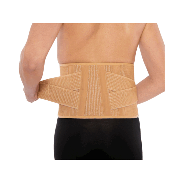 Anatomic Help 0154 Ελαστική Ζώνη Μέσης με Μπανέλες Ύψους 21cm σε Μπεζ χρώμα