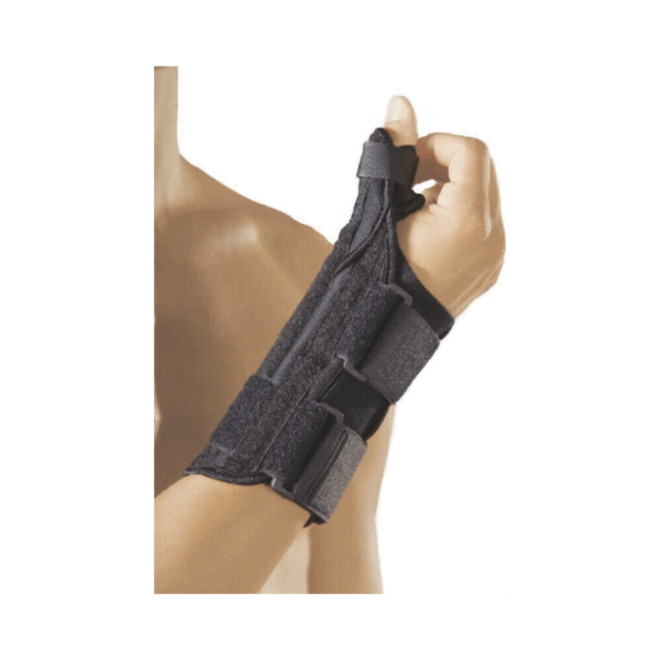Anatomic Help 0506 Νάρθηκας Καρπού Αριστερής Πλευράς με Αντίχειρα σε Μαύρο Χρώμα