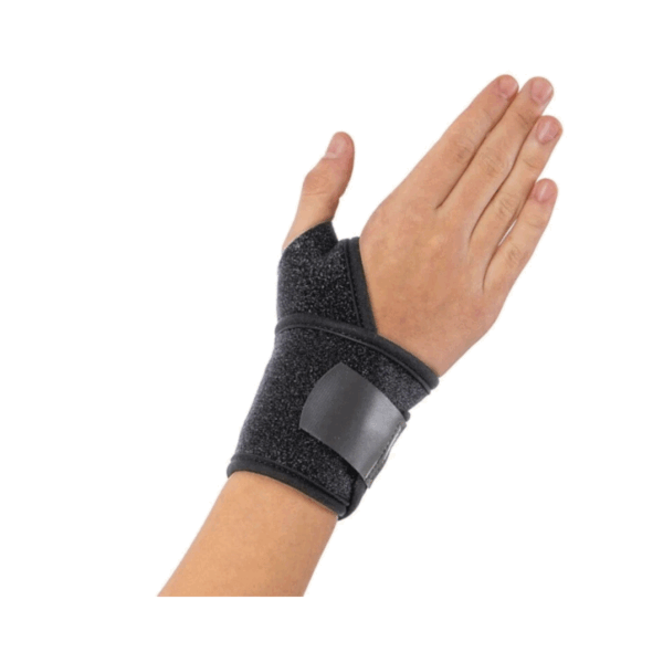 Anatomic Help 0553 Περικάρπιο με Αντίχειρα & Δέσιμο σε Μαύρο Χρώμα