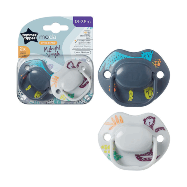 Tommee Tippee Ορθοδοντικές Πιπίλες Σιλικόνης Moda για 2+ μηνών 2τμχ