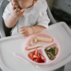 BabyOno Πιάτο σιλικόνης με βεντούζες και χωρίσματα- Ροζ - Image 3