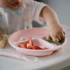 BabyOno Πιάτο σιλικόνης με βεντούζες και χωρίσματα- Ροζ - Image 2