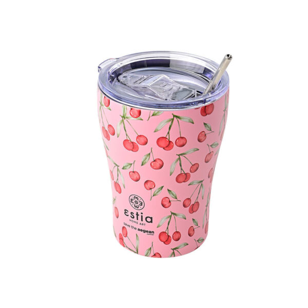 Estia Coffee Mug Save The Aegean 350ml Cherry Rose - Image 2