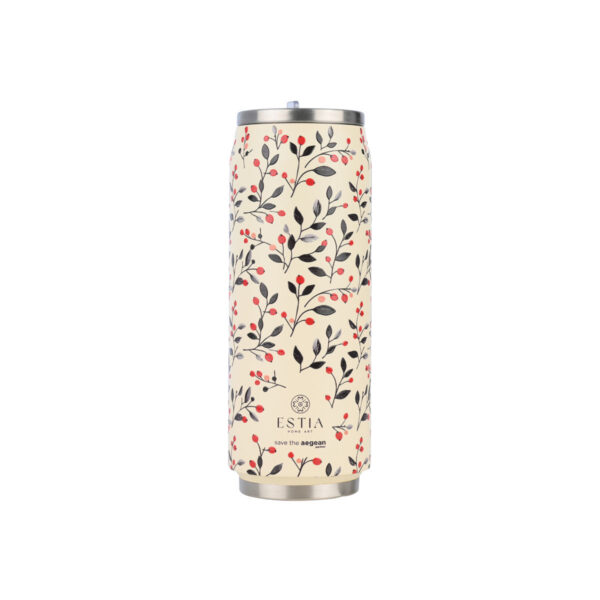 Estia Θερμός Travel Cup Save The Aegean 500ml Bloom Beige