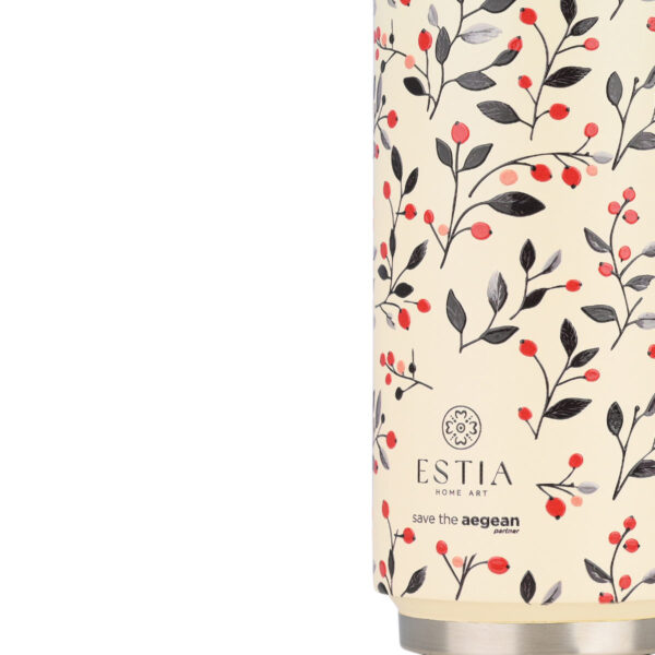 Estia Θερμός Travel Cup Save The Aegean 500ml Bloom Beige - Image 2
