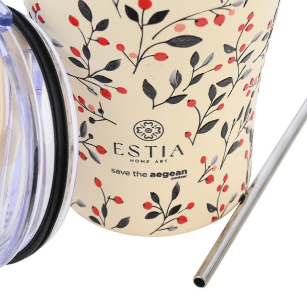 Estia Coffee Mug Save The Aegean 350ml Bloom Beige - Image 2