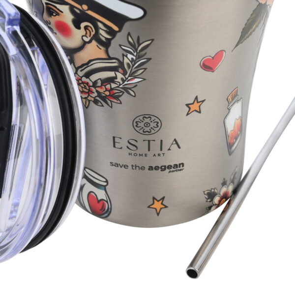 Estia Coffee Mug Save The Aegean 350ml old School - Image 2