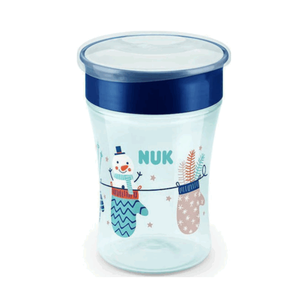 Nuk Παιδικό Ποτηράκι "Magic Cup" από Πλαστικό Μπλε 250ml για 8m+