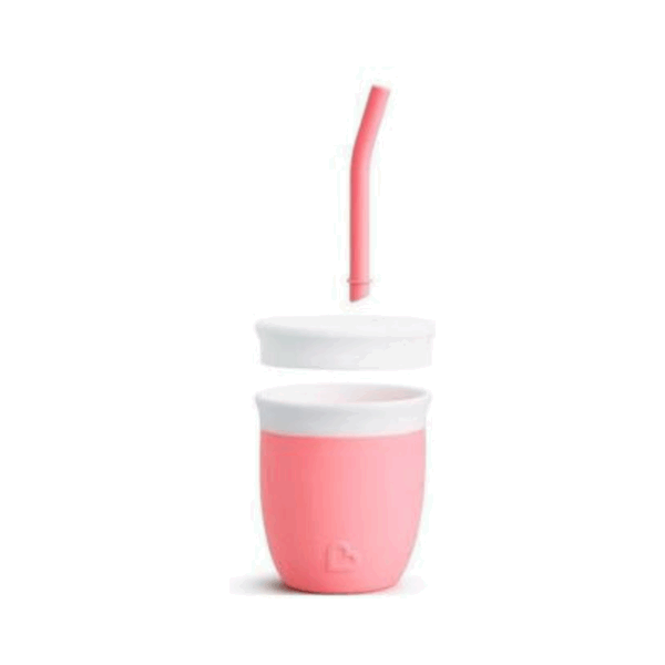 Munchkin Παιδικό Ποτηράκι από Σιλικόνη Ροζ 118ml για 6m+