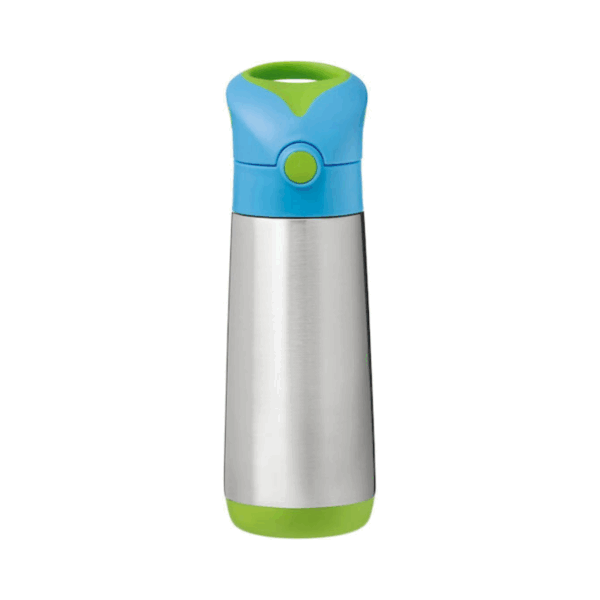 B.Box Μπουκάλι Θερμός 500ml Blue-green με Καλαμάκι