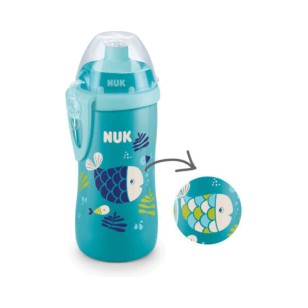 Nuk Εκπαιδευτικό Μπιμπερό Junior Cup 18m+ Fish 300ml - Image 2