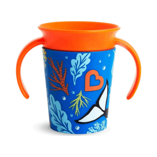 Munchkin Παιδικό Ποτηράκι Miracle 360° Wildlove Sippy Cup από Πλαστικό Μπλε 177ml για 6m+ - Image 2