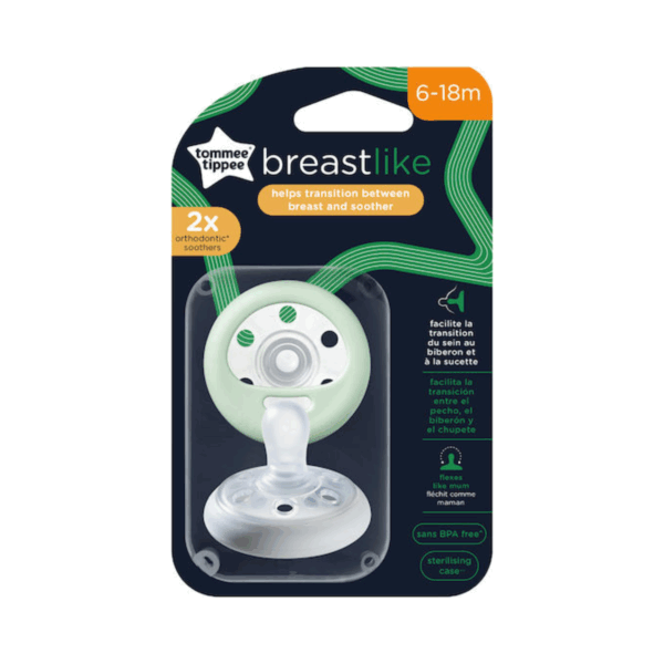 Tommee Tippee Ορθοδοντικές Πιπίλες Σιλικόνης 6-18 μηνών – 2τμχ Kατά Tου Ερεθισμού - Image 2