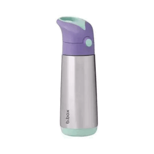 B.Box Μπουκάλι Θερμός 500ml Μωβ με Καλαμάκι - Image 2