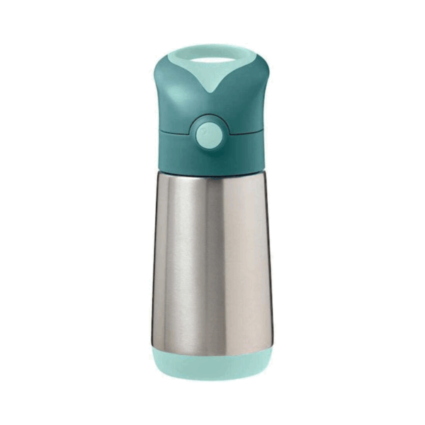 B.Box Μπουκάλι Θερμός Ανοξείδωτο 350ml Πράσινο με Καλαμάκι - Image 3