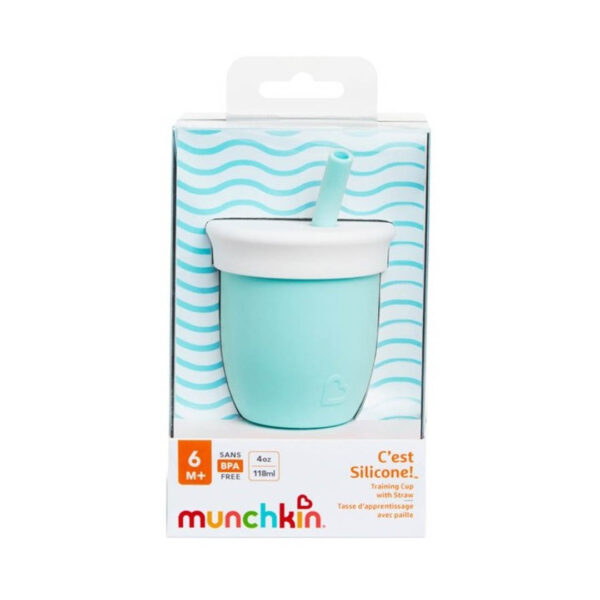 Munchkin Παιδικό Ποτηράκι από Σιλικόνη Πράσινο για 6m+ - Image 4