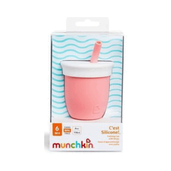 Munchkin Παιδικό Ποτηράκι από Σιλικόνη Ροζ 118ml για 6m+ - Image 3