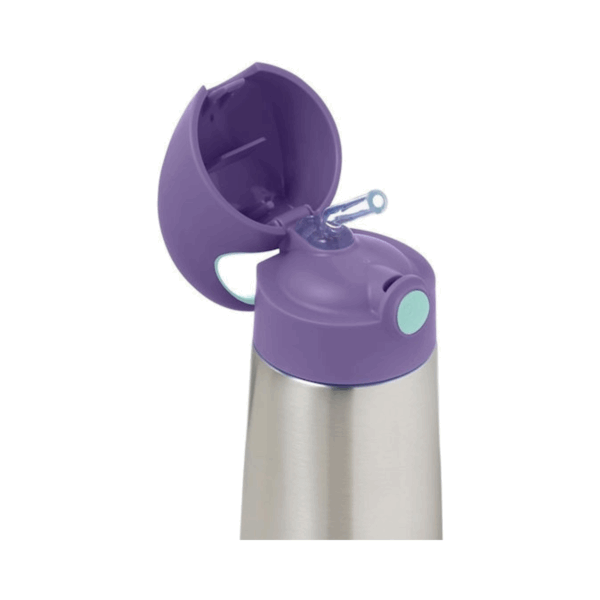 B.Box Μπουκάλι Θερμός 500ml Μωβ με Καλαμάκι - Image 3