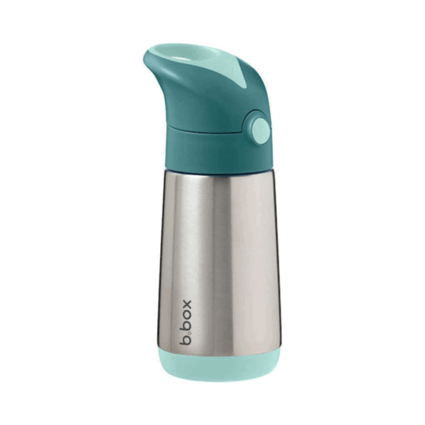 B.Box Μπουκάλι Θερμός Ανοξείδωτο 350ml Πράσινο με Καλαμάκι - Image 4