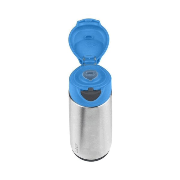 B.Box Παιδικό Παγούρι Θερμός Σιλικόνης Μπλέ 500ml - Image 7