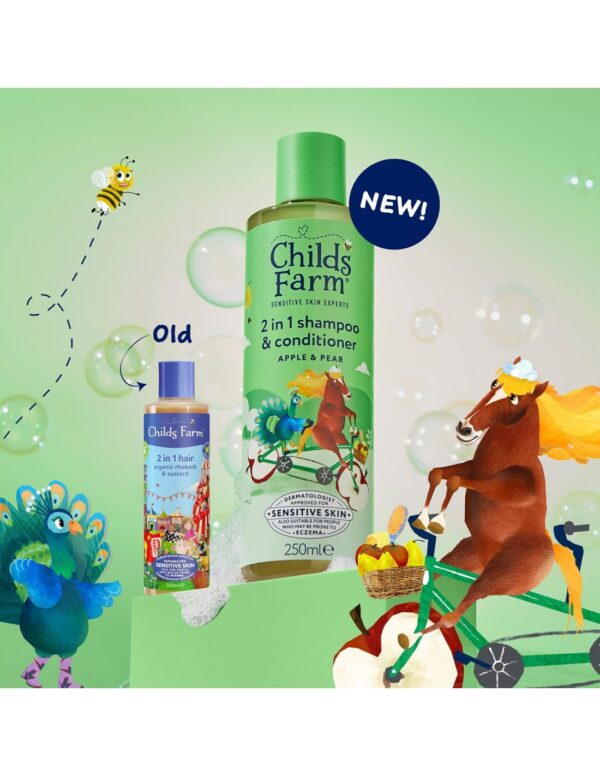 Childs Farm Παιδικό Conditioner & Σαμπουάν με Μήλο / Αχλάδι για Εύκολο Χτένισμα σε Μορφή Gel 250ml - Image 2