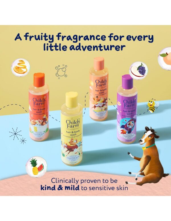 Childs Farm Παιδικό Αφρόλουτρο & Σαμπουάν με Ροδάκινο / Βερύκοκο σε Μορφή Gel 250ml - Image 4