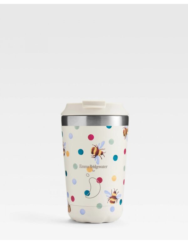 Chilly's Original Coffee Cup | Emma Bridgewater | POLKA BEES | 340ML - Image 4