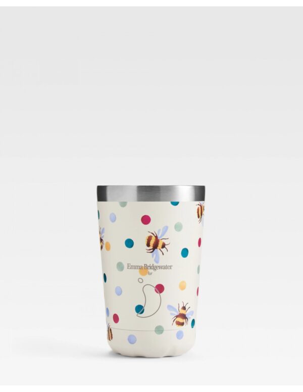 Chilly's Original Coffee Cup | Emma Bridgewater | POLKA BEES | 340ML - Image 5