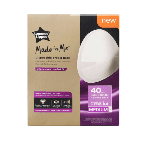 Tommee Tippee 3+1 Δώρο Επιθέματα Στήθους Made for Me Medium 40τμχ - Image 2