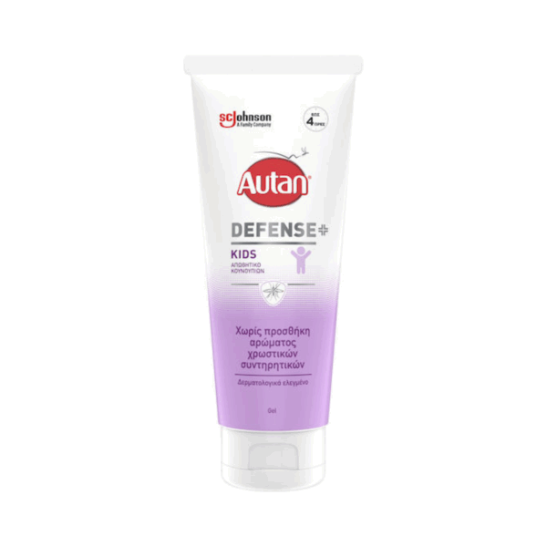 Autan Defense+ Άοσμο Εντομοαπωθητικό Gel σε Σωληνάριο Kids Κατάλληλο για Παιδιά 100ml