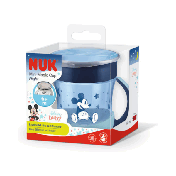 Nuk Παιδικό Ποτηράκι Mini Magic Cup Night από Σιλικόνη 160ml για 6m+ - Image 2