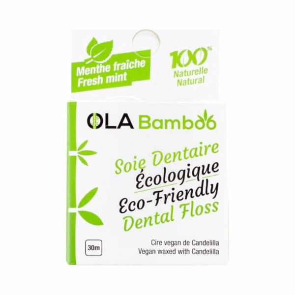 Ola Bamboo Eco-Friendly Κερωμένο Οδοντικό Νήμα 30m