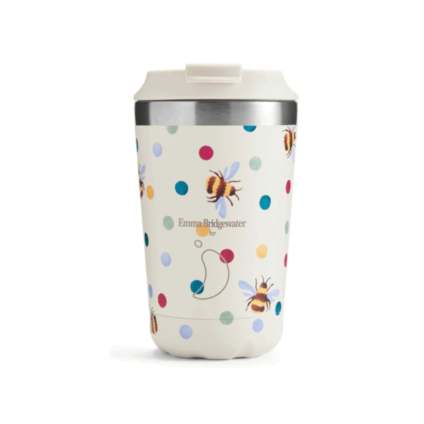 Chilly's Original Coffee Cup | Emma Bridgewater | POLKA BEES | 340ML