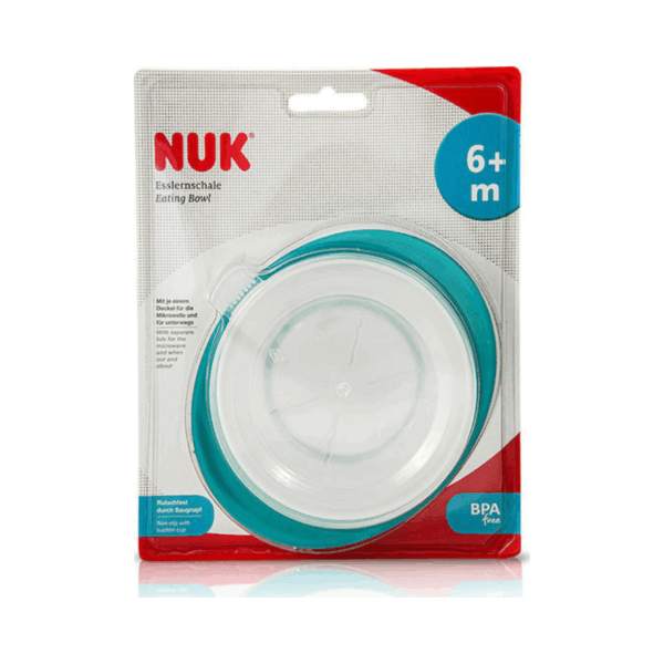 Nuk Παιδικό Μπωλ Φαγητού Easy Learning από Πλαστικό Λευκό / Μπλε - Image 2