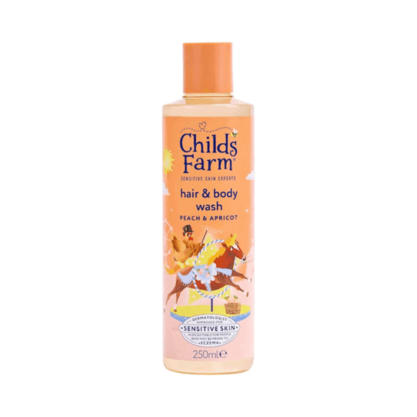 Childs Farm Παιδικό Αφρόλουτρο & Σαμπουάν με Ροδάκινο / Βερύκοκο σε Μορφή Gel 250ml