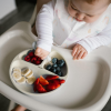 BabyOno Πιάτο Σιλικόνης Με Βεντούζες Και Χωρίσματα Μπεζ - Image 2