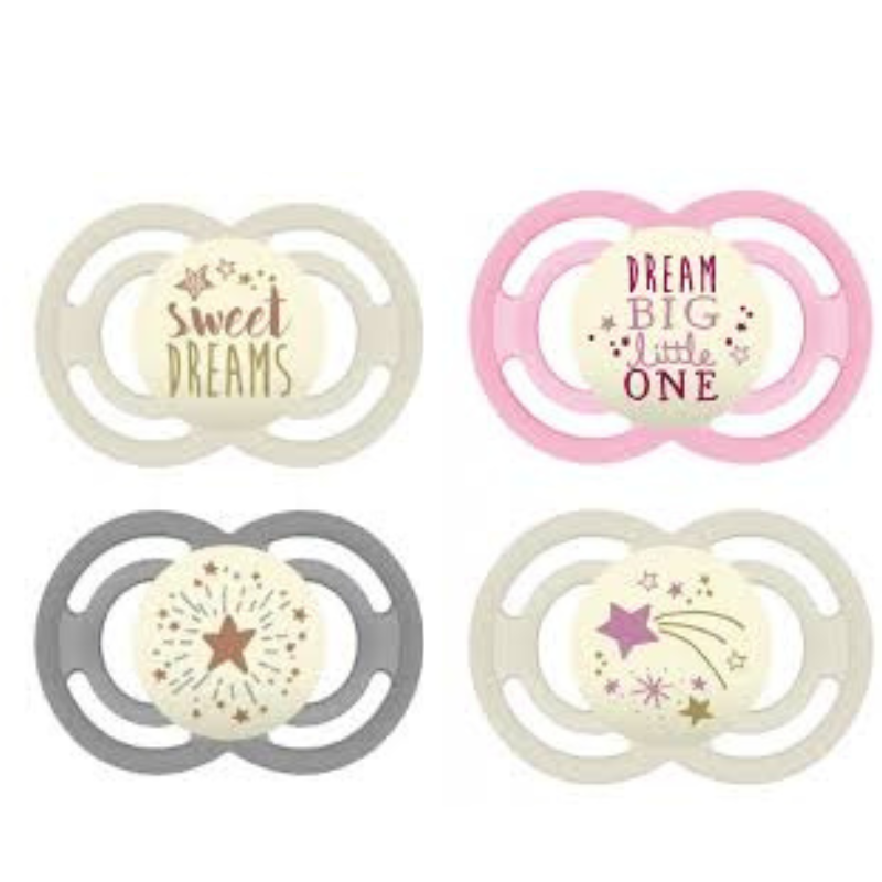 Mam Ορθοδοντικές Πιπίλες Σιλικόνης για 6-16 μηνών Perfect Night Νυκτός 2τμχ