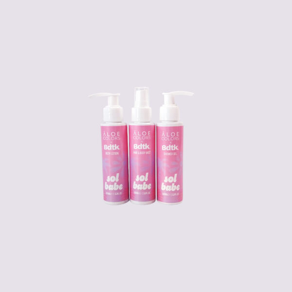 Aloe Colors Sol Babe Bag | Hair & Body mist,Body Lotion,Shower Gel 100ml - Image 3