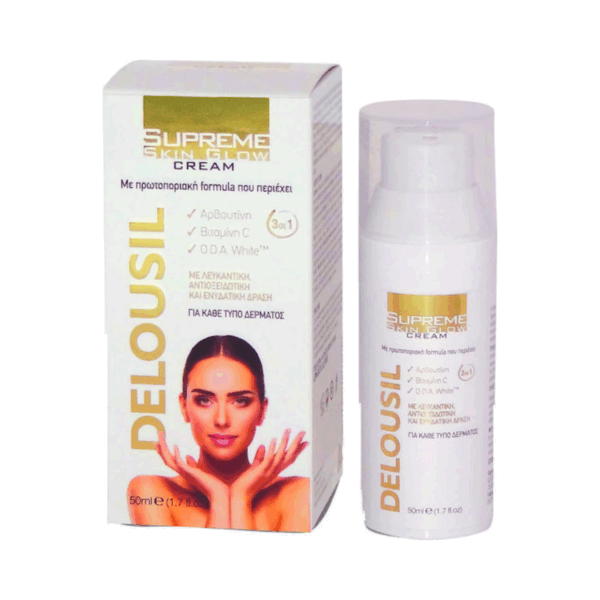 Delousil Supreme Skin Glow 24ωρη Ενυδατική Κρέμα Προσώπου Ημέρας με Βιταμίνη C 50ml - Image 2