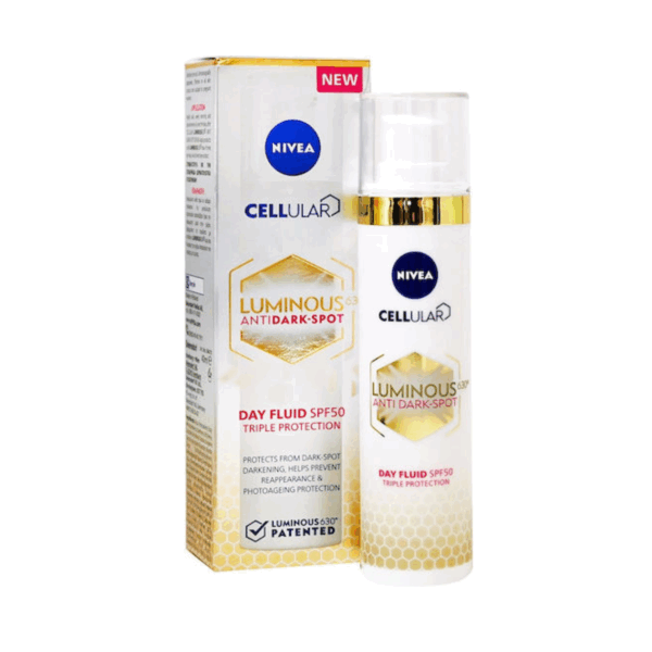 Nivea Cellular Luminous 630 Anti Spot Λεπτόρρευστη Κρέμα Προσώπου Ημέρας με SPF50 Ενυδάτωση & Ατέλειες με Υαλουρονικό Οξύ 40ml