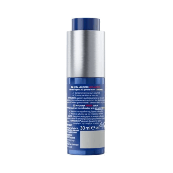 Nivea Luminous Power Men 2in1 Αντιγηραντικό Serum Προσώπου με Υαλουρονικό Οξύ για Πανάδες & Λεύκανση 30ml - Image 2