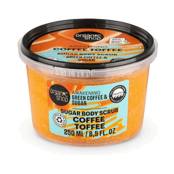 Organic Shop Natura Siberica Scrub Σώματος Coffee Toffee 250ml