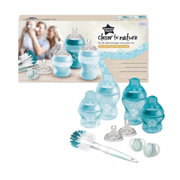 Tommee Tippee Σετ Πλαστικά Μπιμπερό Closer To Nature Κατά των Κολικών με Θηλή Σιλικόνης 150ml για 0-6 μηνών 9τμχ Μέντα - Image 2