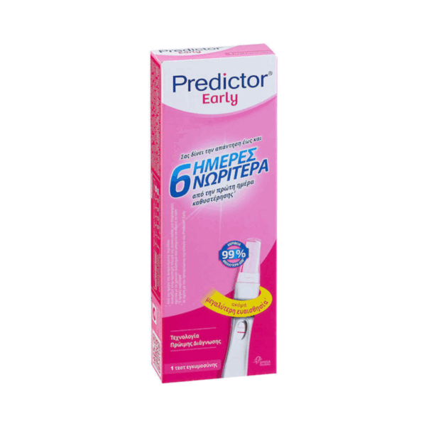 Predictor Early 1τμχ Τεστ Εγκυμοσύνης 6 Ημέρες Νωρίτερα